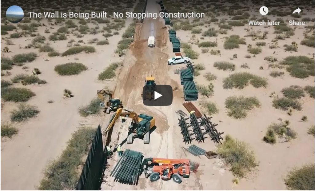 Cool Drone Footage From The Desert | This Certainly Looks Like Border Wall Construction…